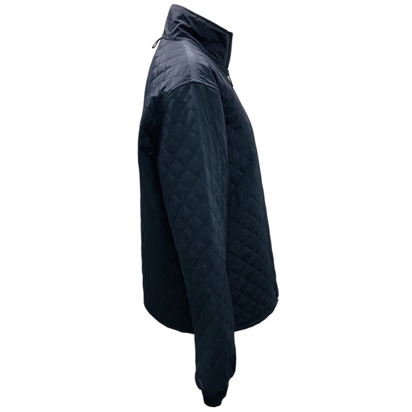 BURBERRY MEN'S NAVY QUILTED NYLON FULL ZIP JACKET - Picture 2 of 6